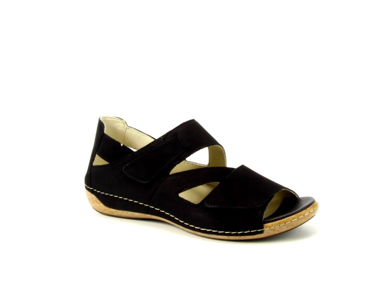 Waldlaufer dichte hiel sandaal Heliett 001 zwart