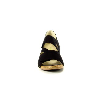 Waldlaufer dichte hiel sandaal Heliett 001 zwart