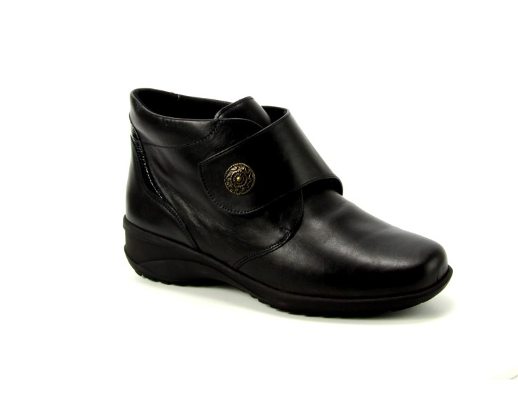 Solidus klittenbandboot Karo 42016 00701 zwart
