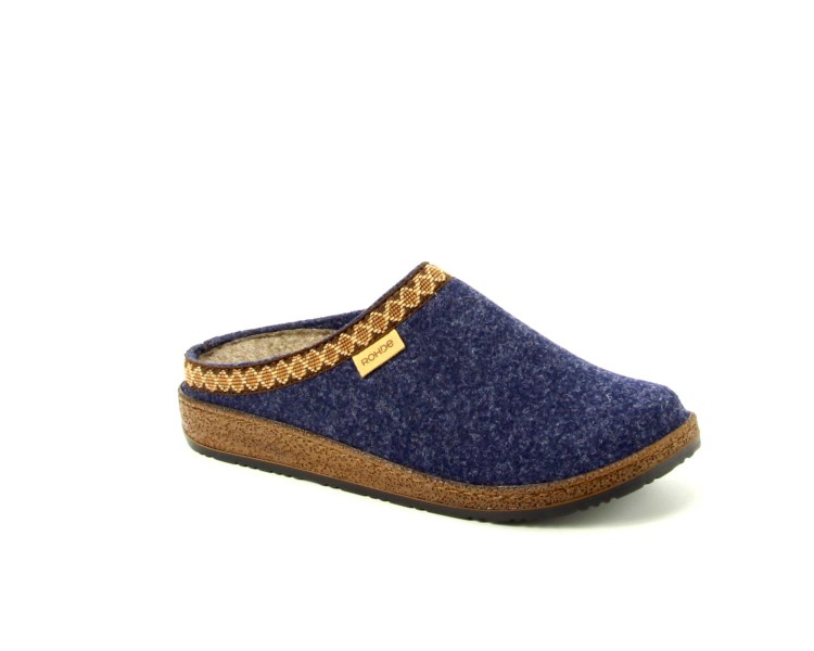 Rohde pantoffel Novara-D 56 blauw
