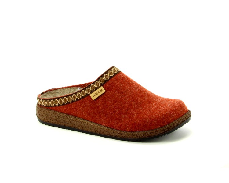 Rohde pantoffel Novara-D 48 rood