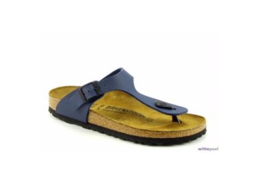 Birkenstock teenslipper Gizeh blauw bij Wittepoel