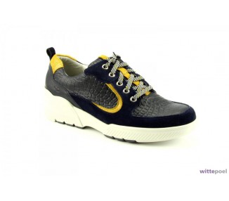 Durea veterschoen GO 6232 blauw bij Wittepoel