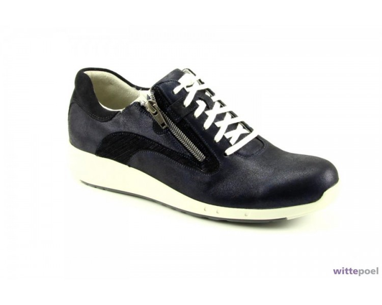 Durea veterschoen GO 6240 blauw bij Wittepoel